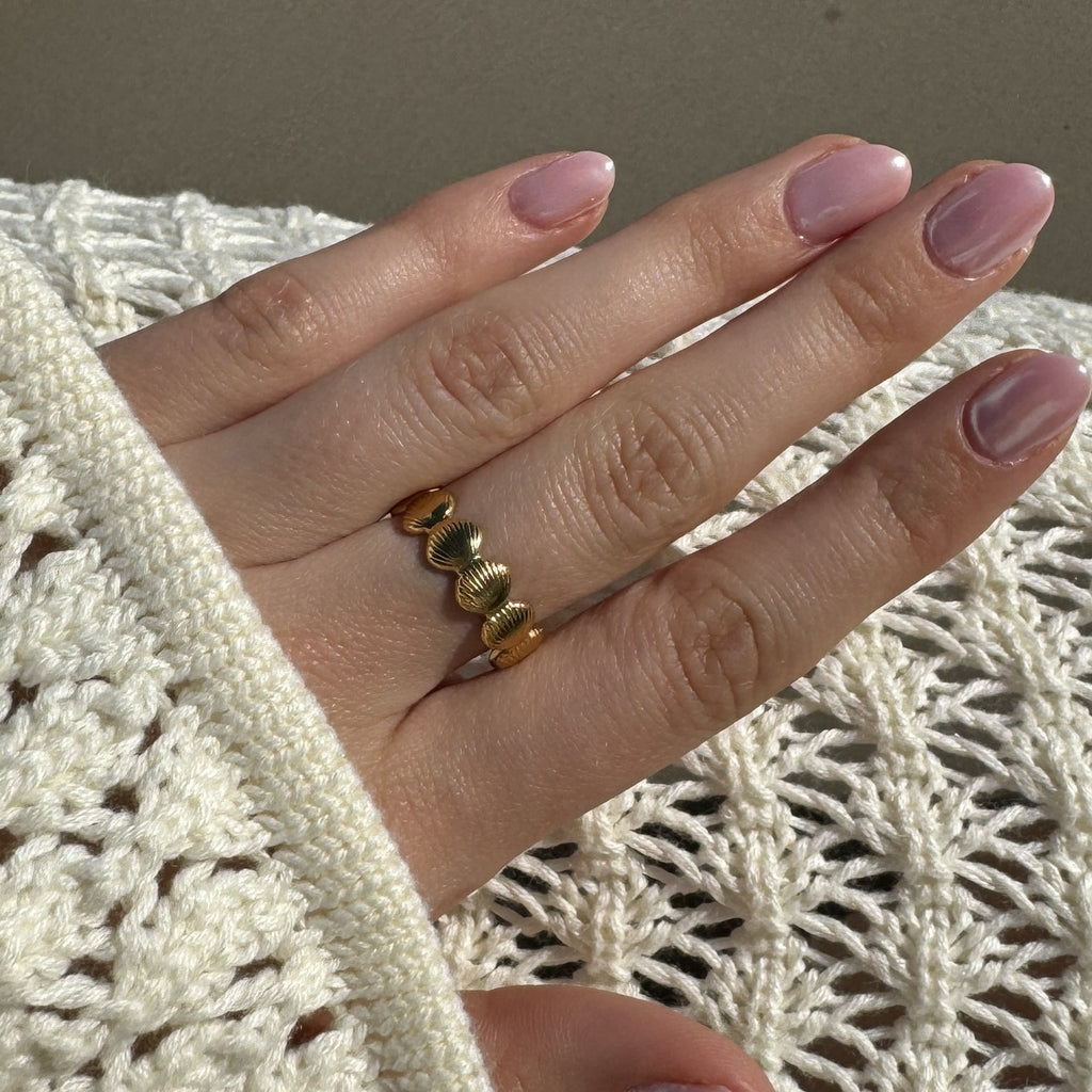 HARMONIA Shell Ring - Charcol Accessories