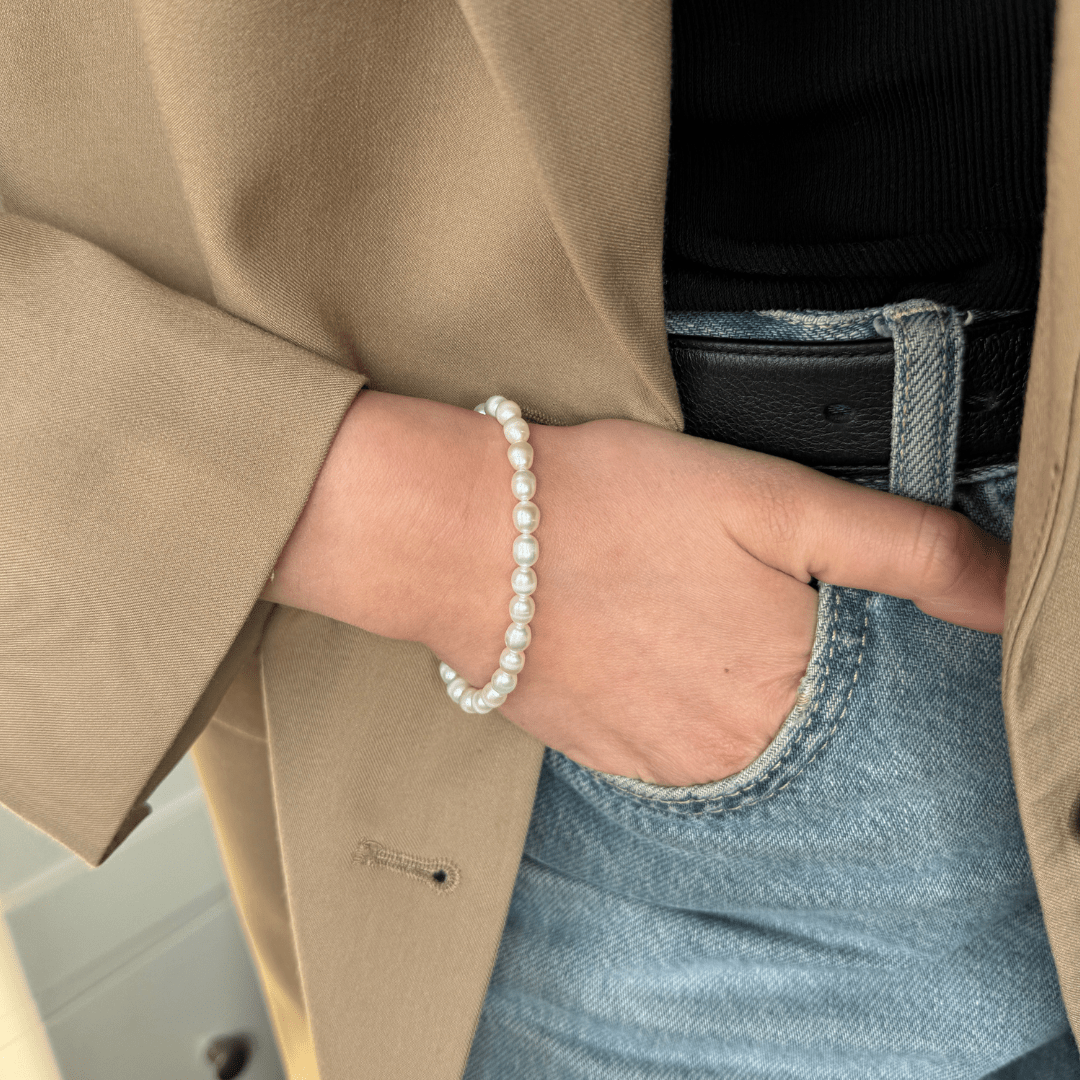GRACE Pearl Bracelet - Charcol Accessories