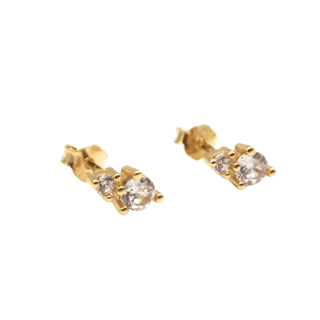 CLEMMIE Crystal Studs - Charcol Accessories