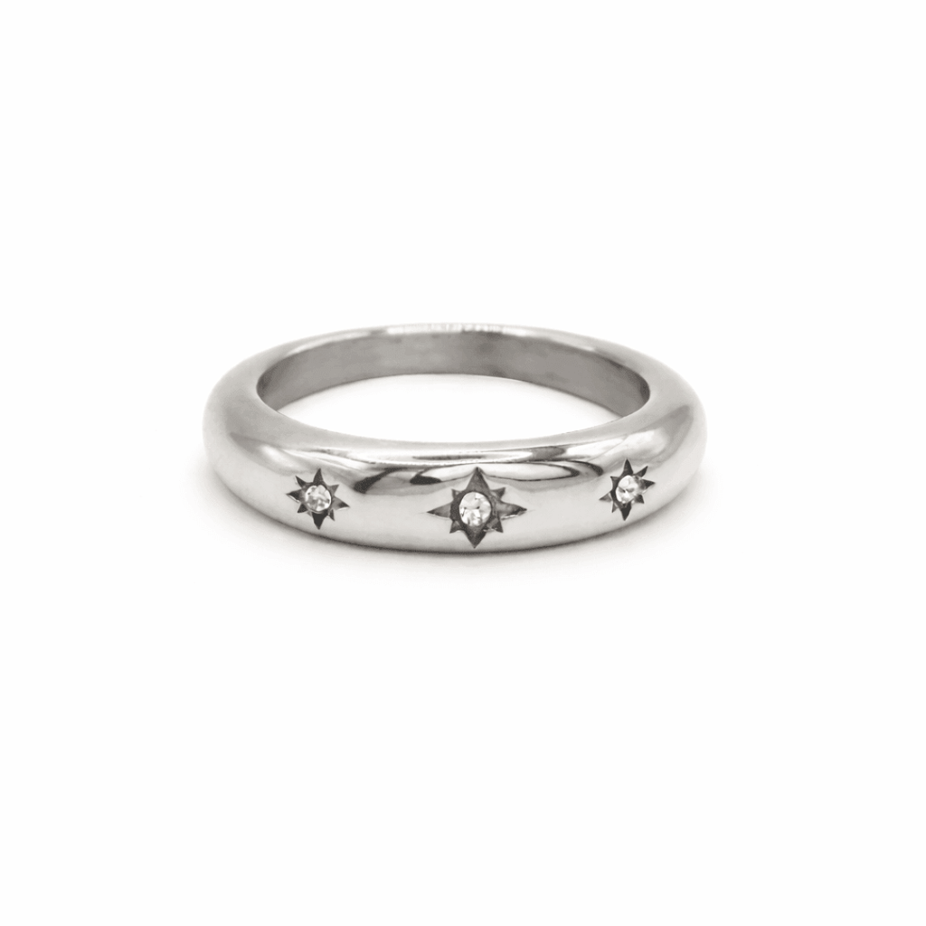 JASMINE Celestial Dome Ring - Charcol Accessories