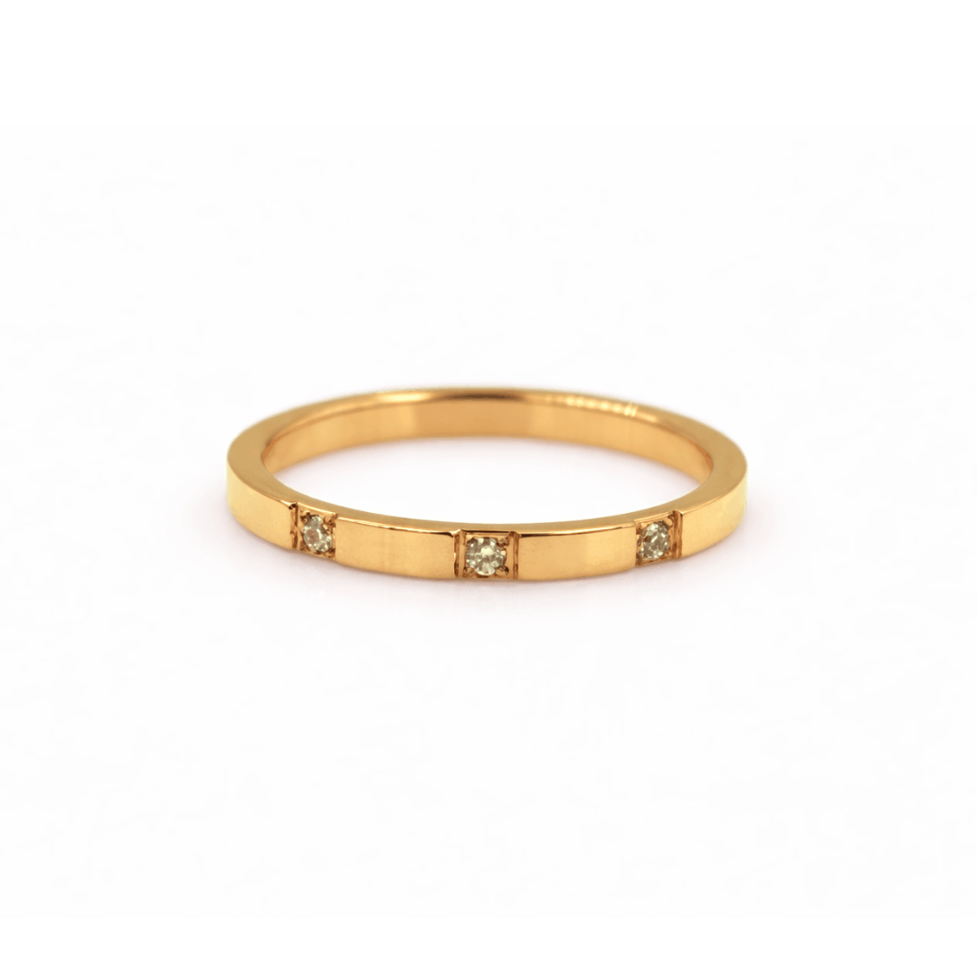 JESSIE Crystal Ring - Charcol Accessories