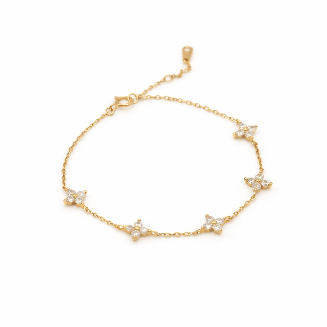 ROSIE Crystal Cluster Bracelet - Charcol Accessories