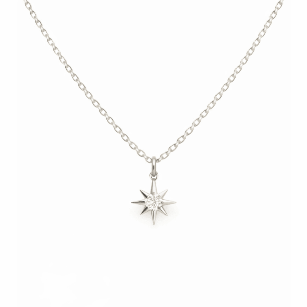 STELLA Starburst Necklace - Charcol Accessories