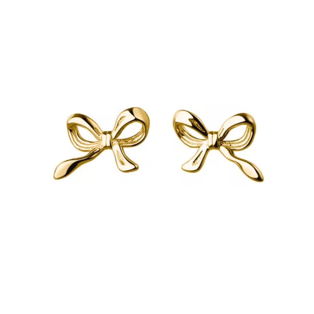 MARGOT Bow Studs - Charcol Accessories