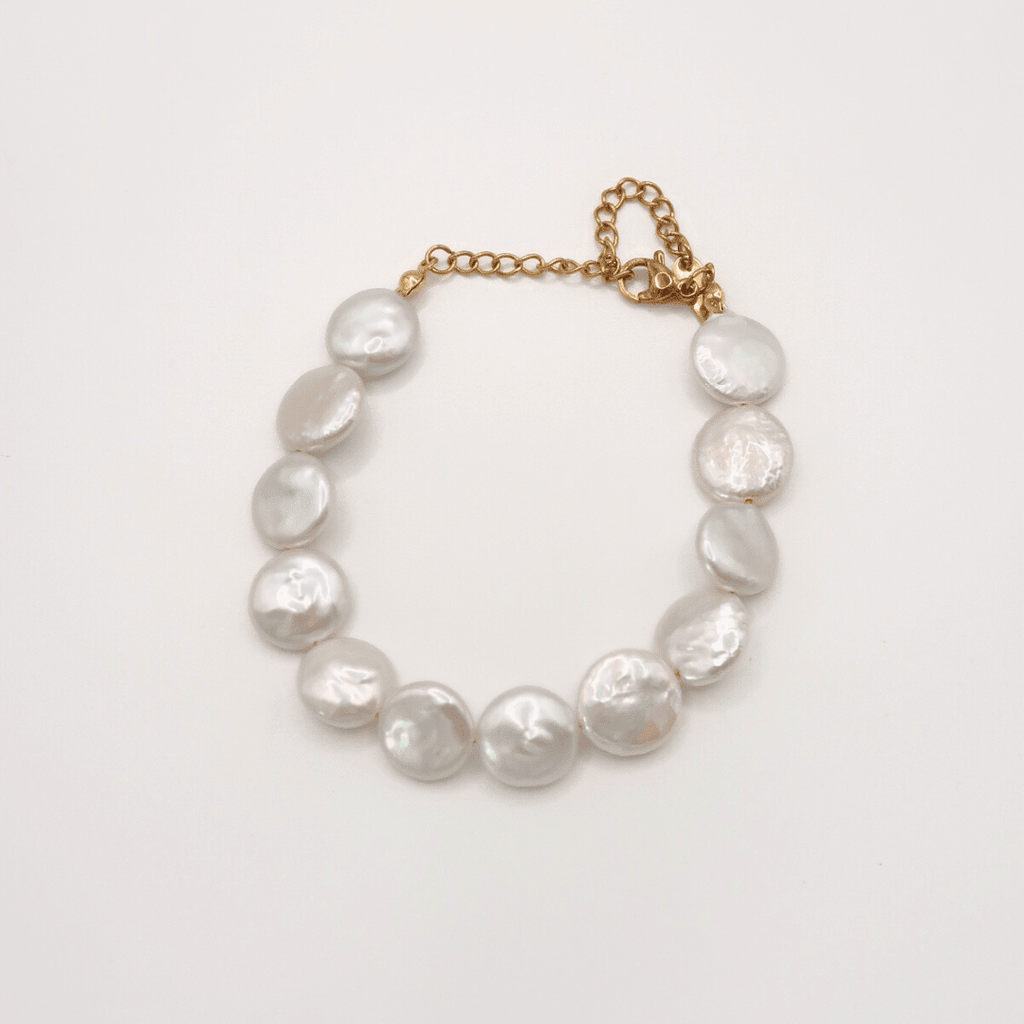 CALDERA Coin Pearl Bracelet - Charcol Accessories