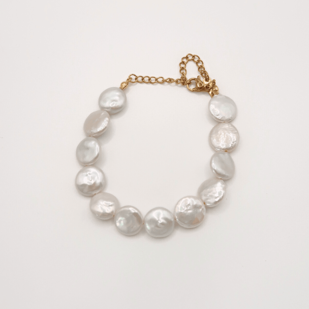 CALDERA Coin Pearl Bracelet - Charcol Accessories