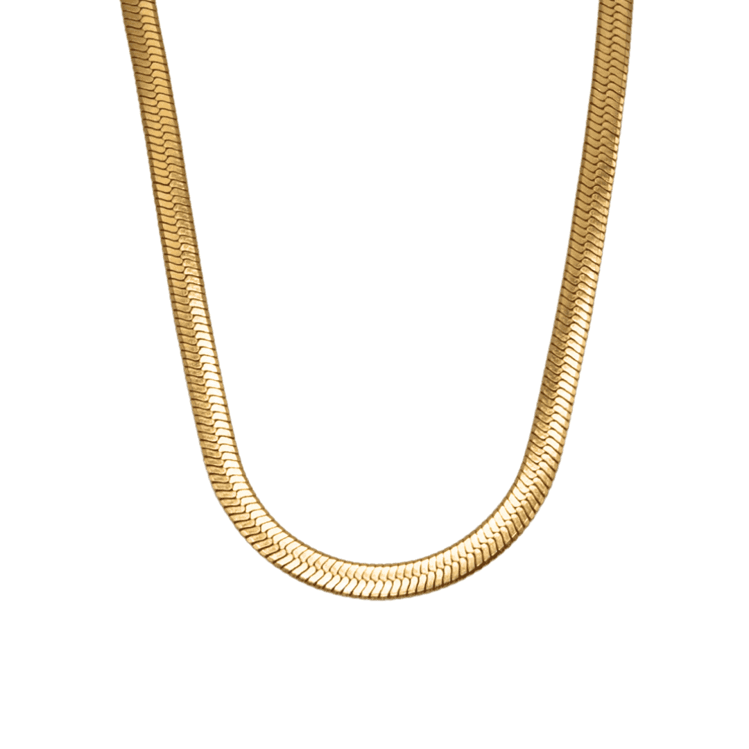 GIA Snake Chain Necklace 3mm - Charcol Accessories
