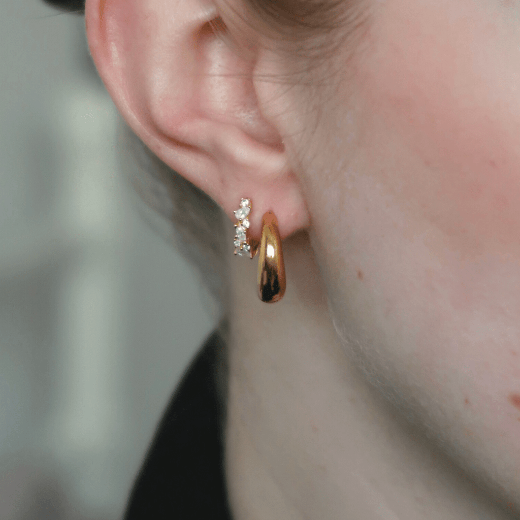 ALBA Dome Hoops 17mm - Charcol Accessories