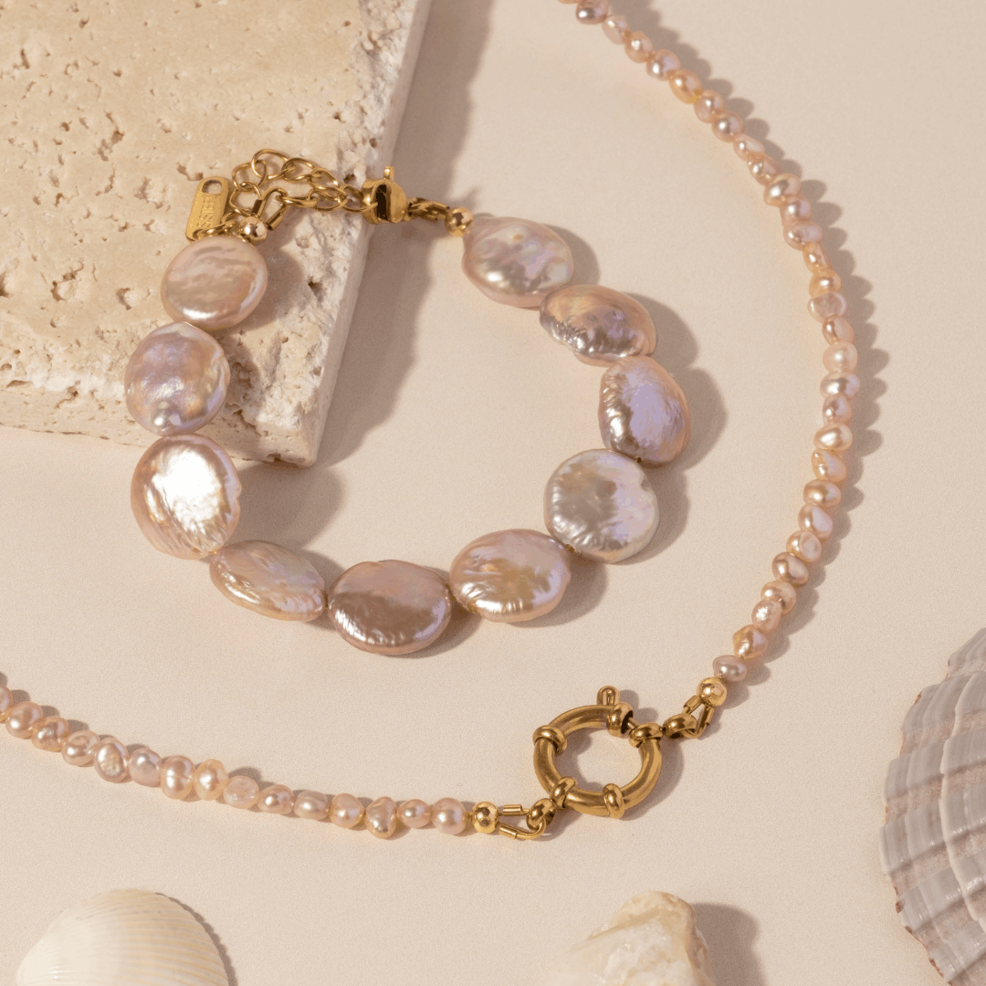 LILIANA Pearl Clasp Necklace