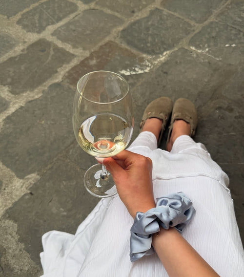 100% Silk Scrunchie - Charcol Accessories