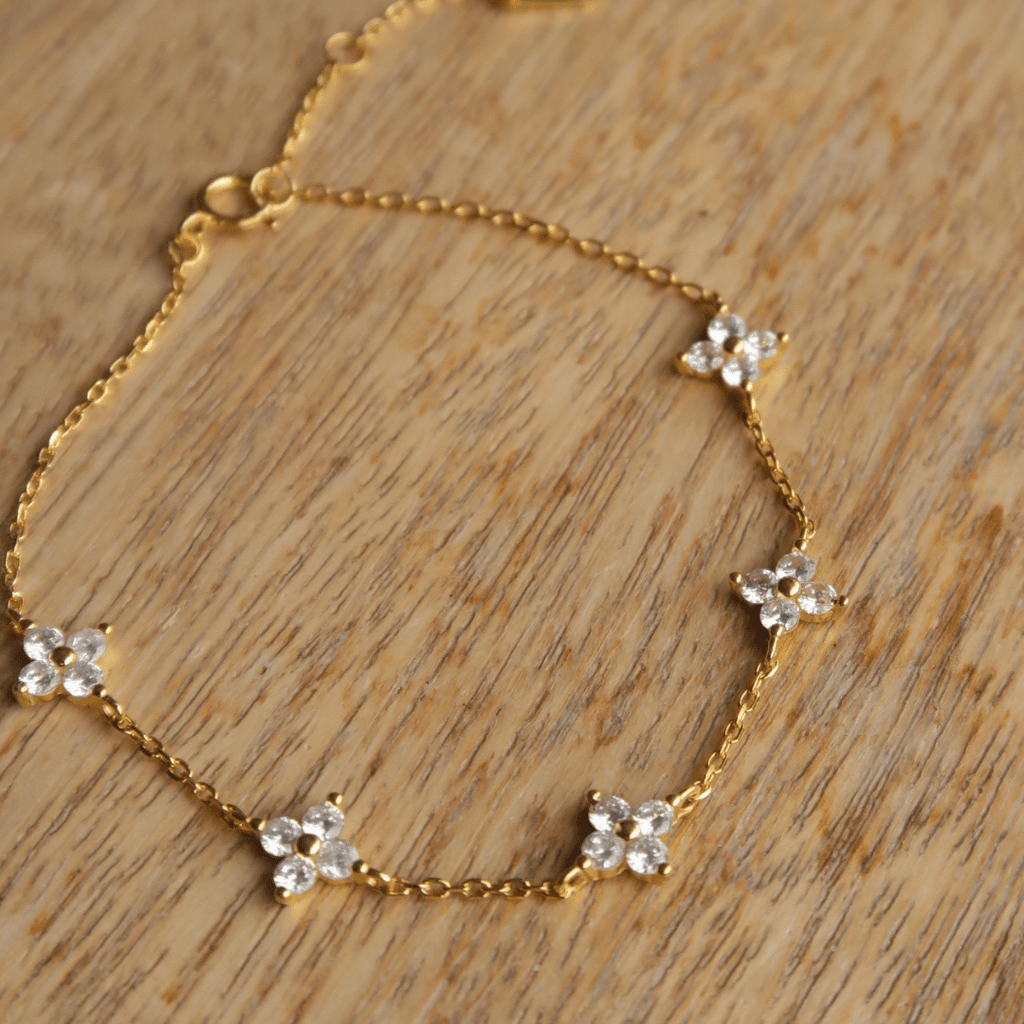 ROSIE Crystal Cluster Bracelet - Charcol Accessories