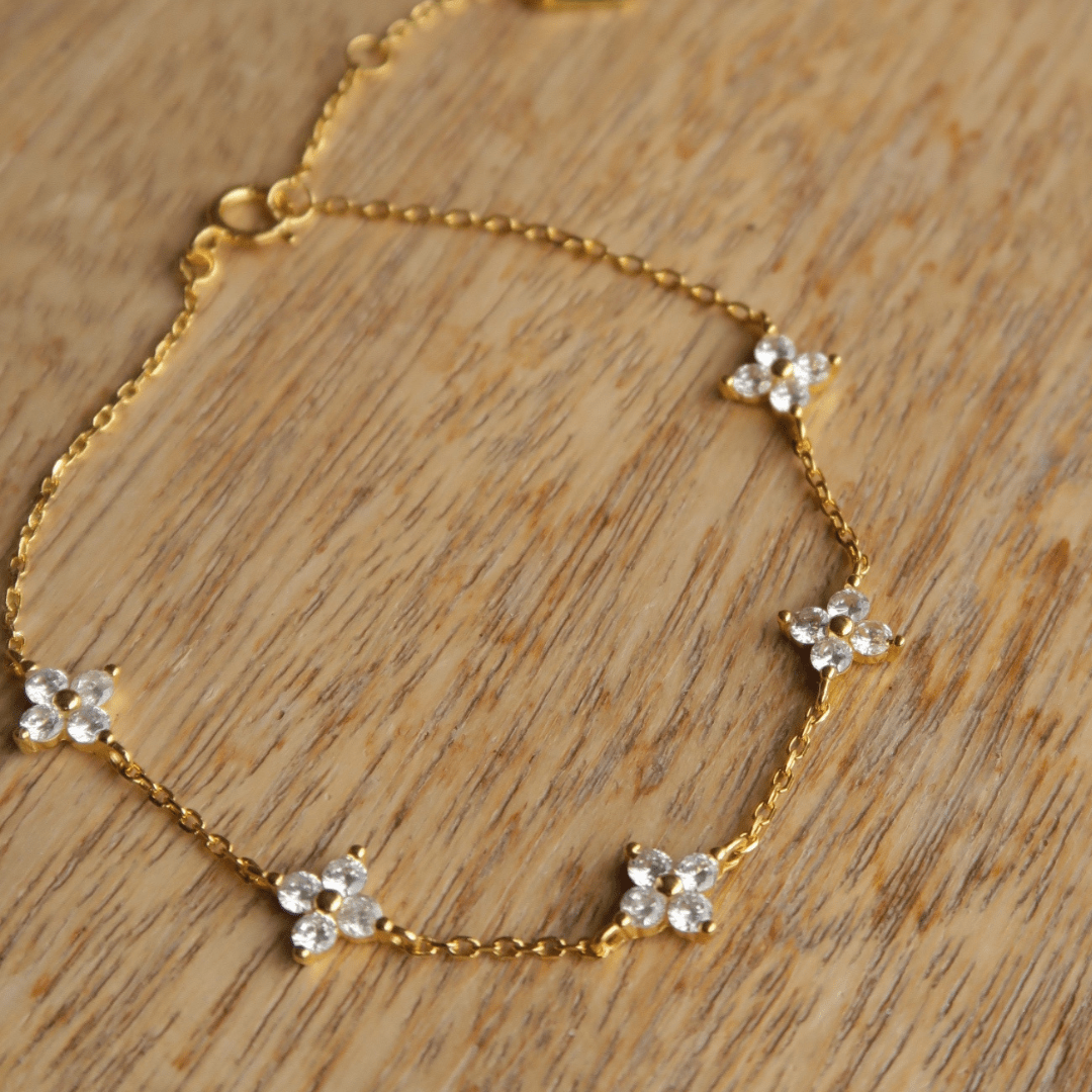 ROSIE Crystal Cluster Bracelet - Charcol Accessories