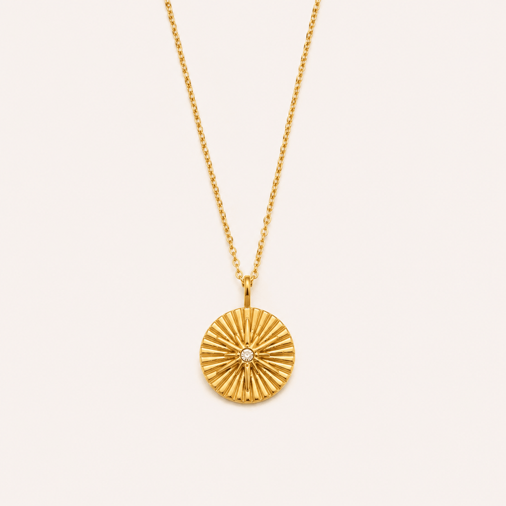 GOLDIE Sun Pendant Necklace