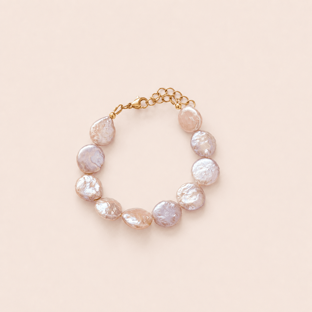 CALDERA Coin Pearl Bracelet - Charcol Accessories