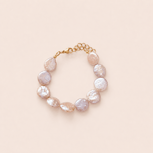 CALDERA Coin Pearl Bracelet - Charcol Accessories