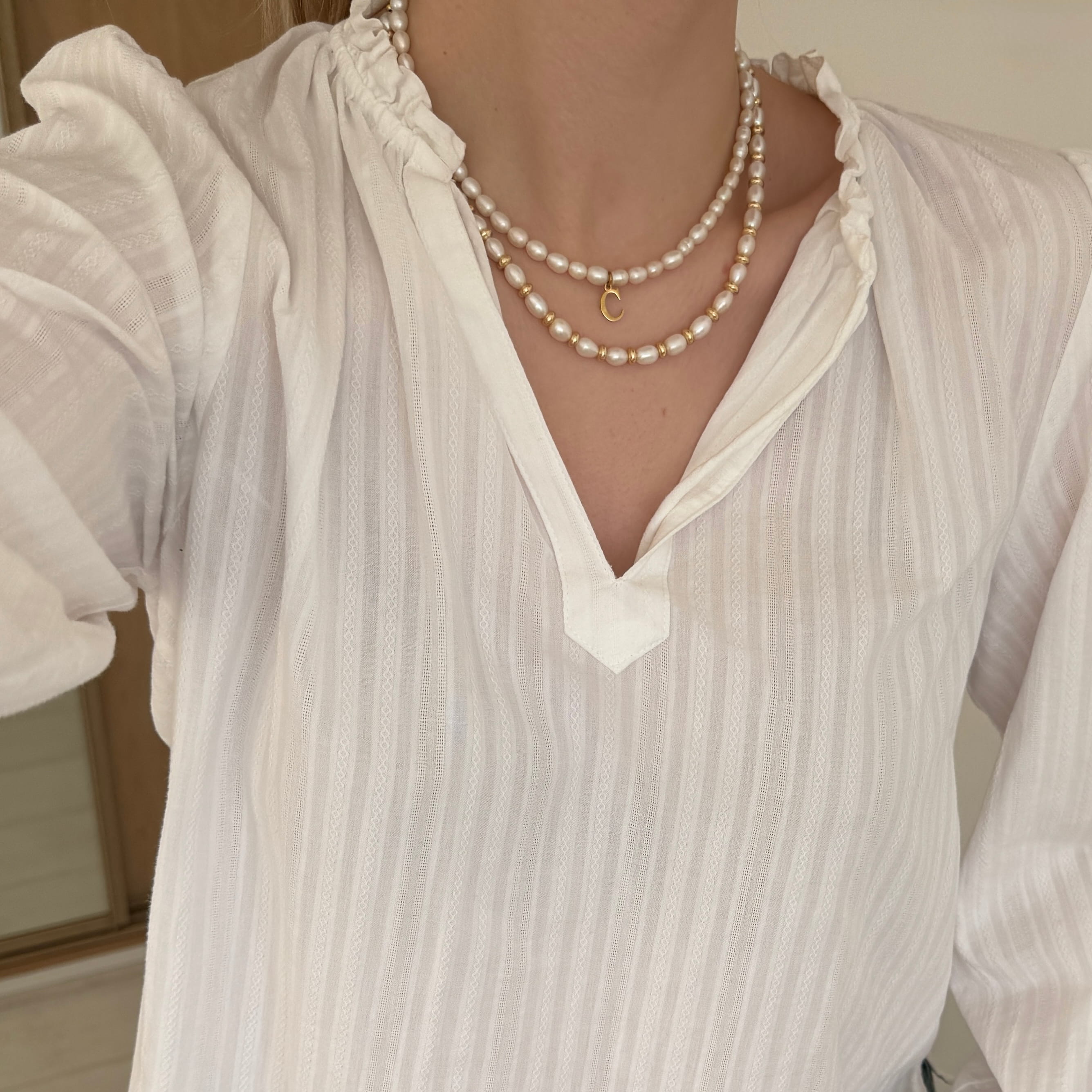 HATTIE Pearl Bead Necklace
