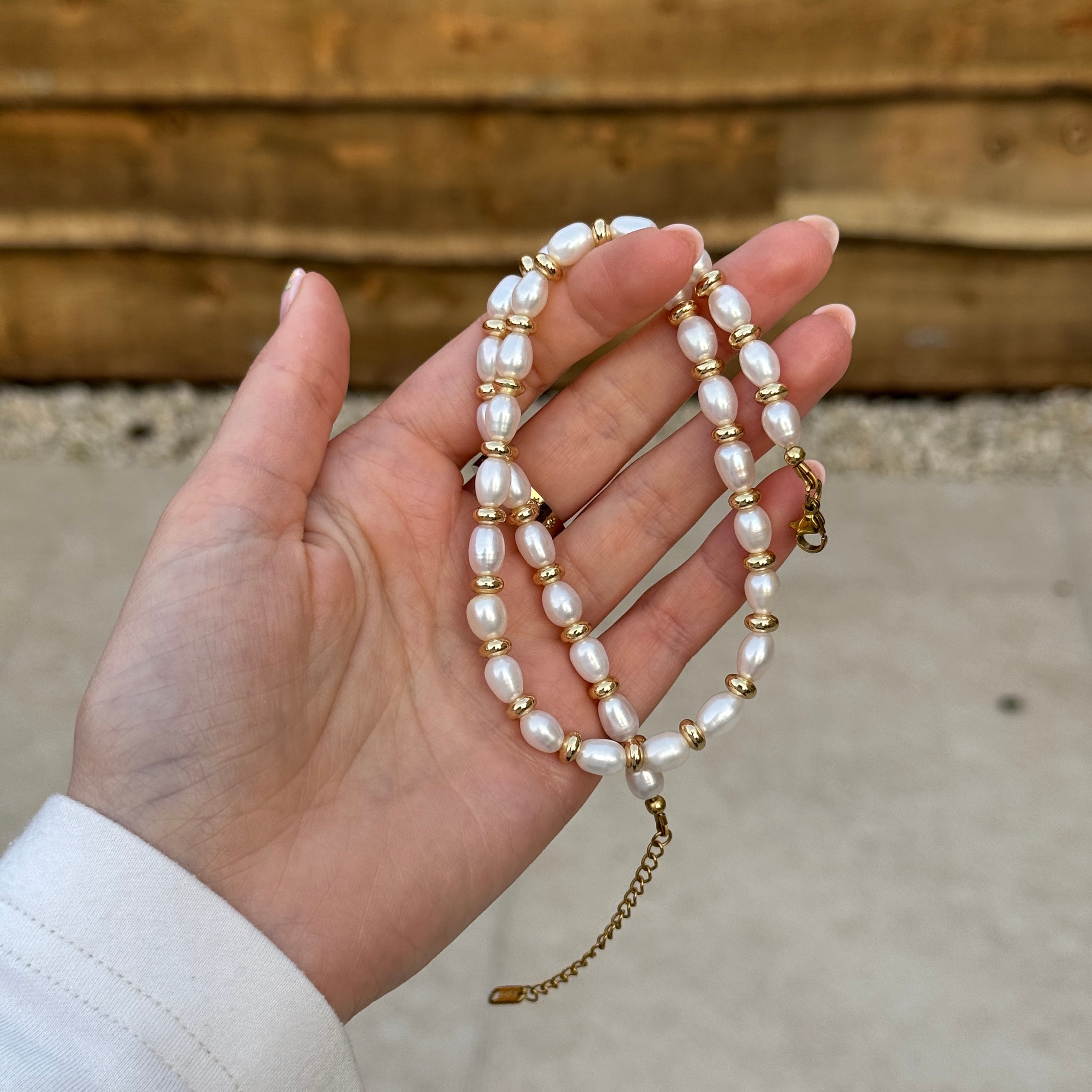 HATTIE Pearl Bead Necklace