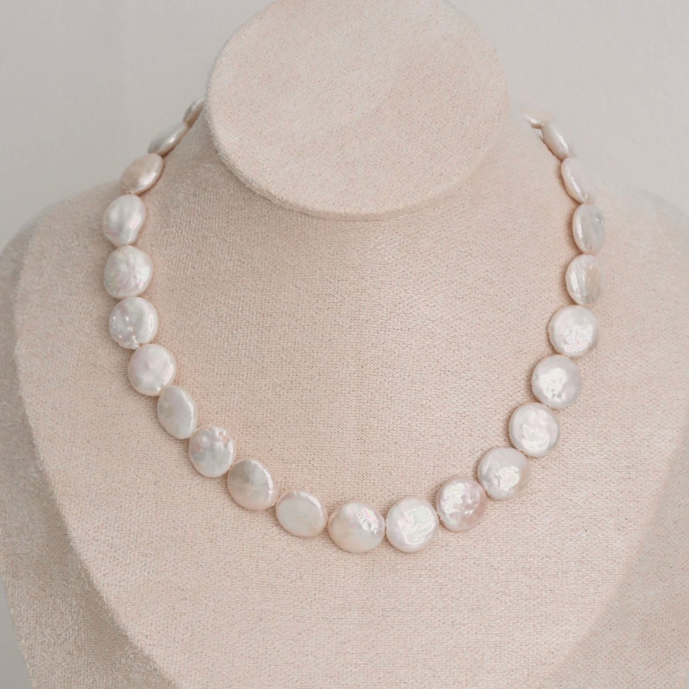 CALDERA Coin Pearl Necklace - Charcol Accessories