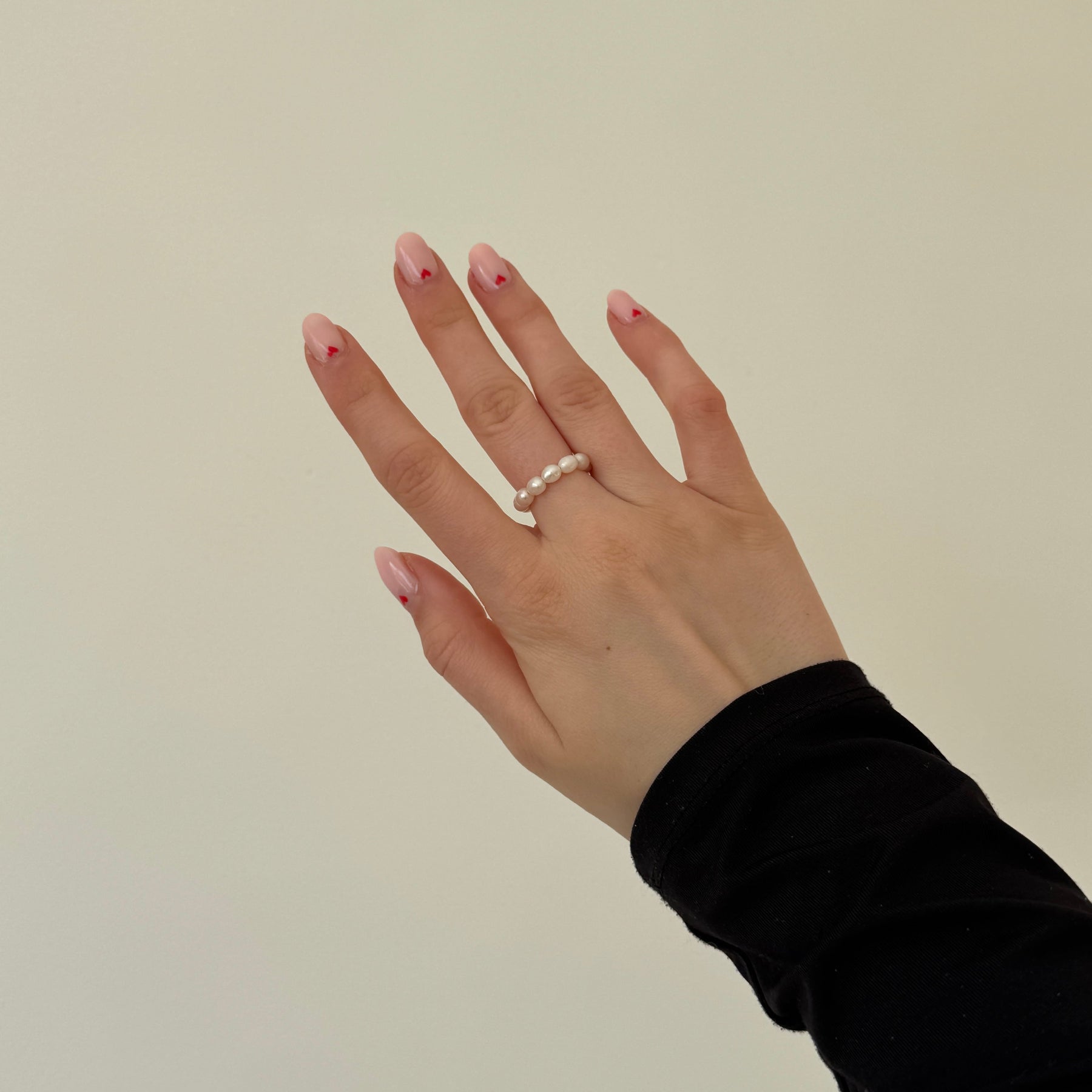 LULA Pearl Ring - Charcol Accessories