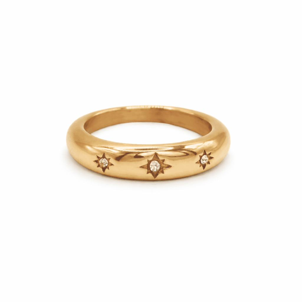 JASMINE Celestial Dome Ring - Charcol Accessories