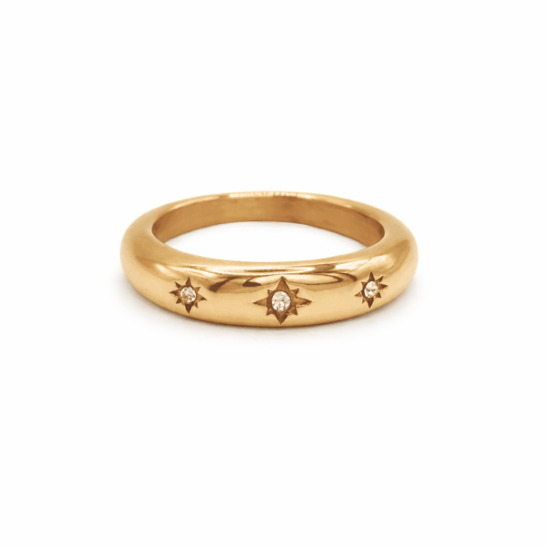 JASMINE Celestial Dome Ring - Charcol Accessories
