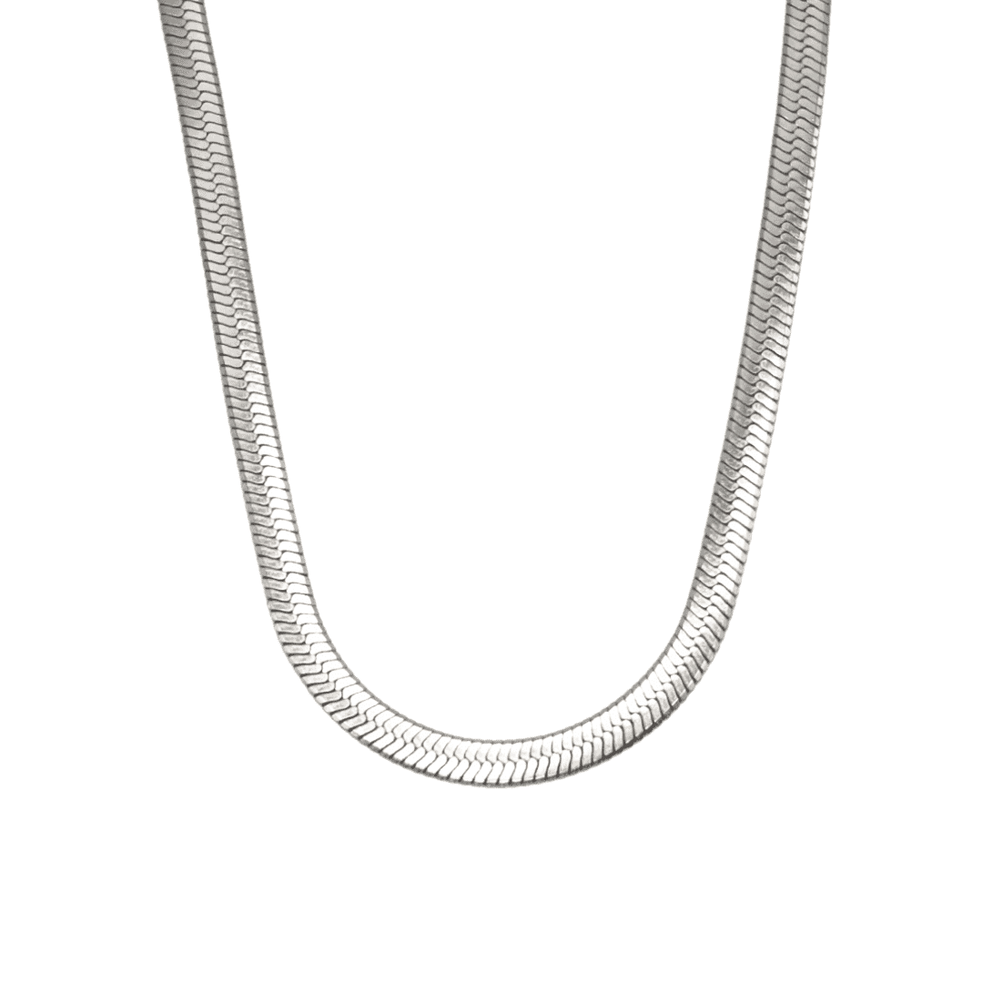 GIA Snake Chain Necklace 3mm - Charcol Accessories