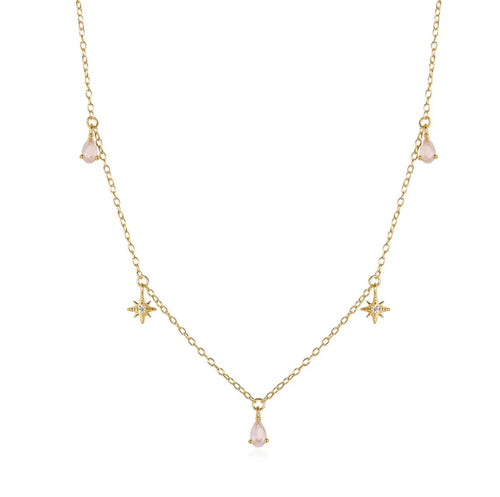 ANNABELLE Dainty Necklace - Charcol Accessories