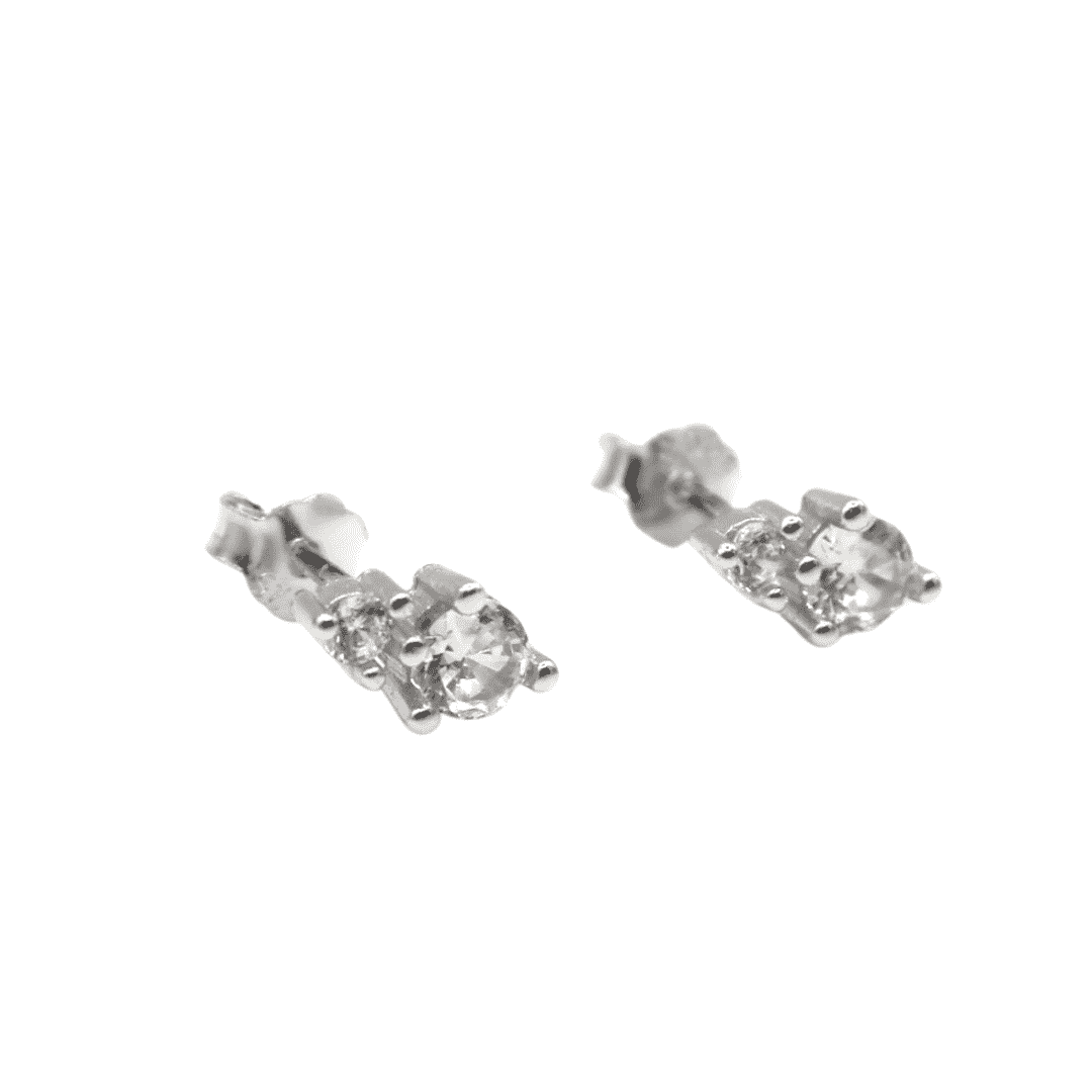 CLEMMIE Crystal Studs - Charcol Accessories