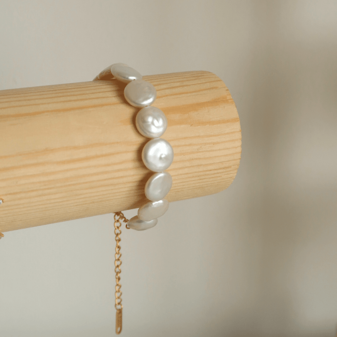 CALDERA Coin Pearl Bracelet - Charcol Accessories