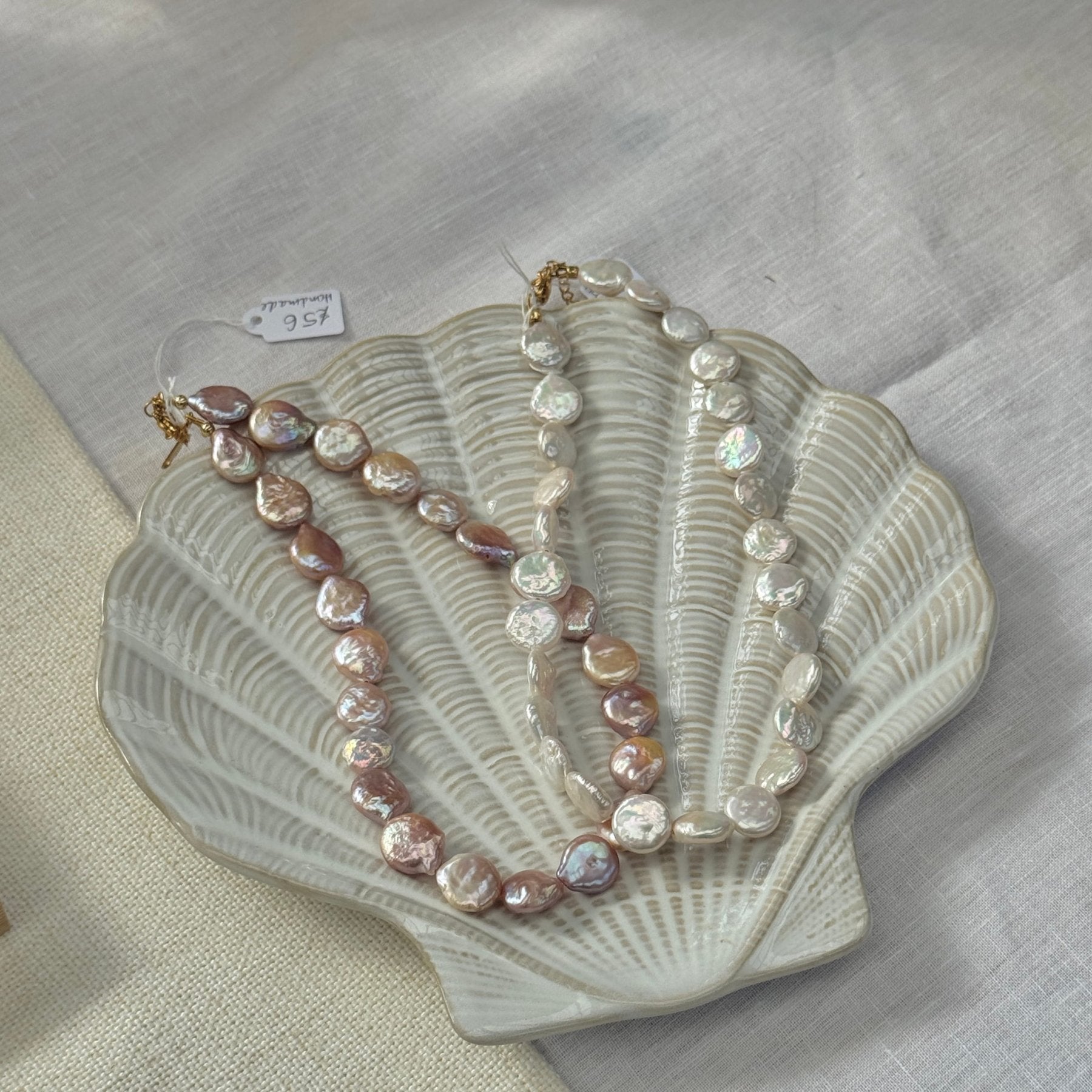 CALDERA Coin Pearl Necklace - Charcol Accessories
