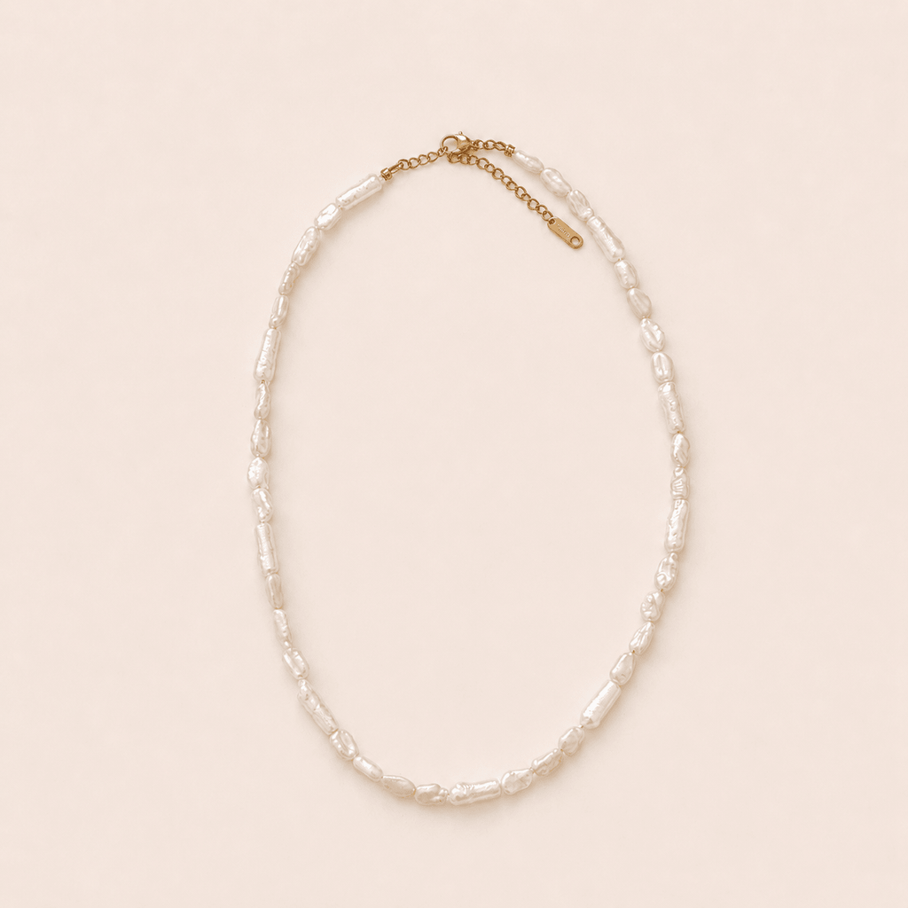 HERA Pearl Necklace - Charcol Accessories
