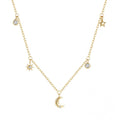 BEATRIX Charm Necklace - Charcol Accessories