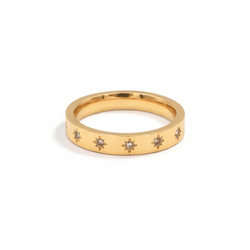 SELENE Starburst Ring - Charcol Accessories