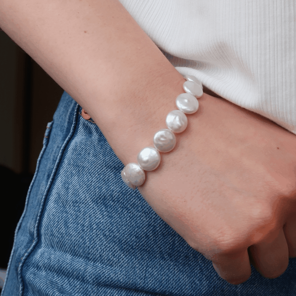 CALDERA Coin Pearl Bracelet - Image 5